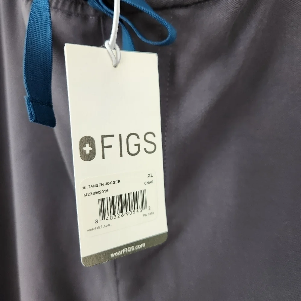 NWT Figs Men Tansen Jogger in Charcoal XL